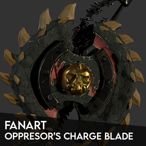Opressor's Charge Blade - Stylized Asset